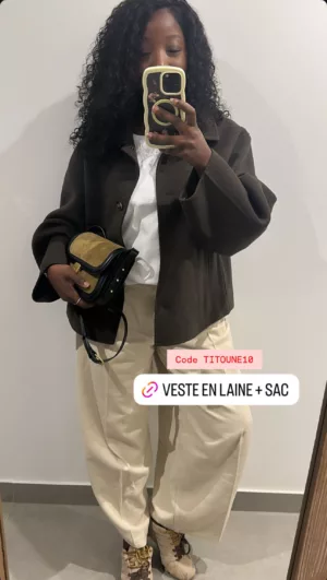 WORK OUTFIT MANTEAU EN LAINE SOEUR