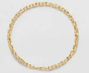 Collier maille doré