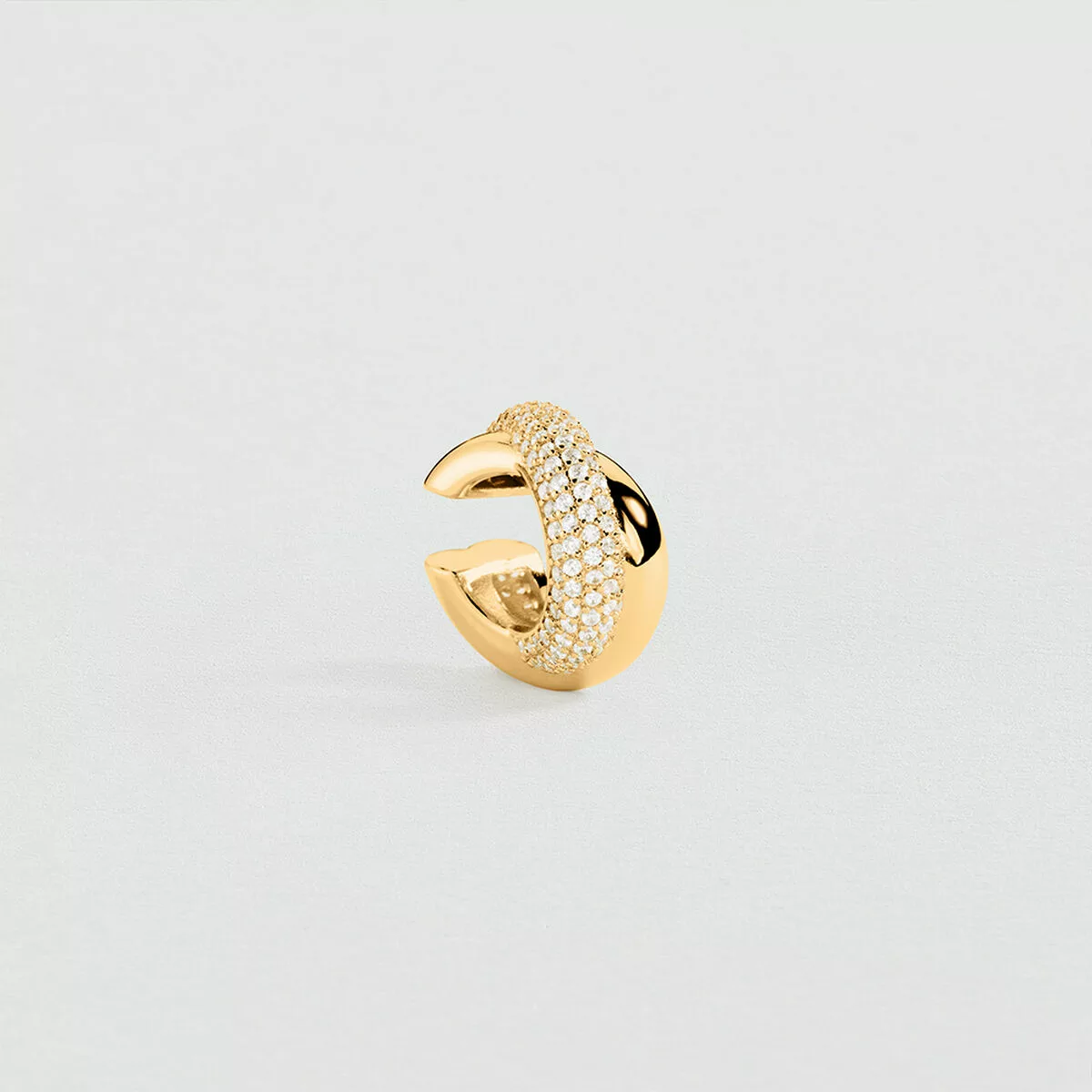 Earcuff croisé XOXO pavé Agatha doré