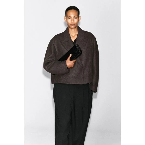 Blazer court oversize en laine bouillie COS