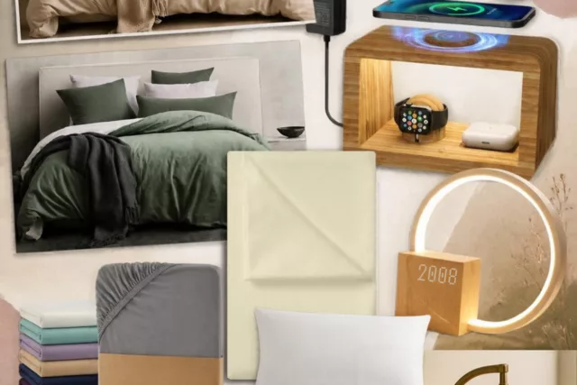 Chambre cocooning : sélection literie, lumières, station de charge, Samsung The Frame et chaussons fourrés