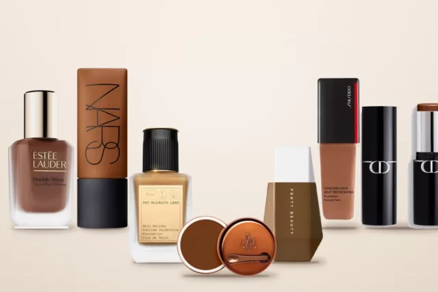 Sélection des meilleurs fonds de teint pour peau noire : Danessa Myricks, Nars, Pat McGrath Labs, Fenty Beauty, Shiseido, Dior et Estée Lauder